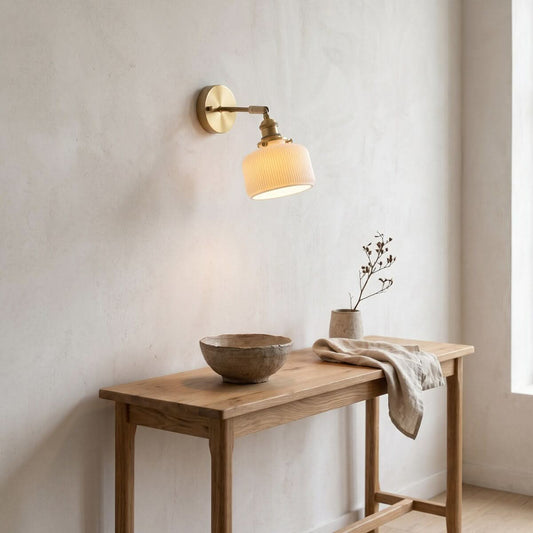 AUREKUMORA – Applique murale cannelée pour un éclairage décoratif raffiné
