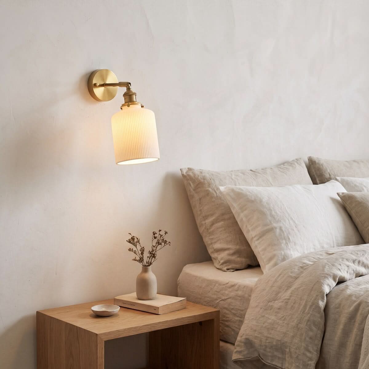 AUREKUMORA – Applique murale cannelée pour un éclairage décoratif raffiné