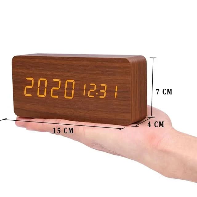 TEMPTICK – Despertador LED con pantalla de temperatura