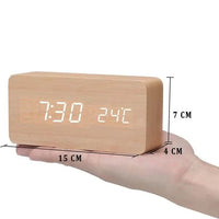 TEMPTICK – Despertador LED con pantalla de temperatura