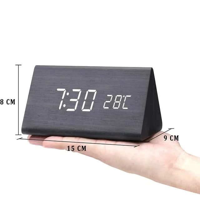 TEMPTICK – Despertador LED con pantalla de temperatura