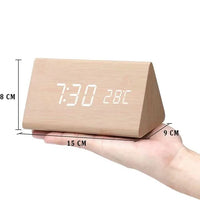 TEMPTICK – Despertador LED con pantalla de temperatura