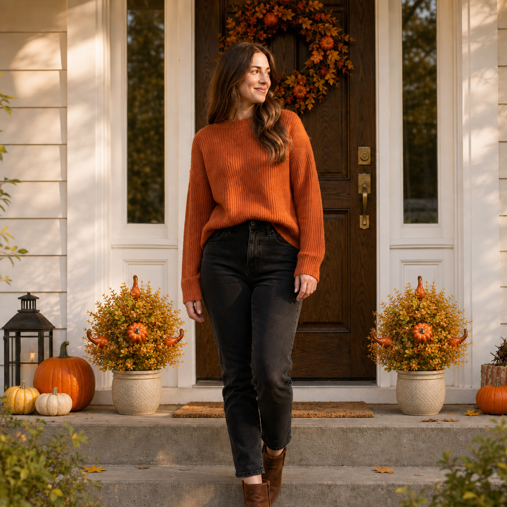 AUTUMNMUSE – Jarrón de calabaza para una decoración artística de temporada