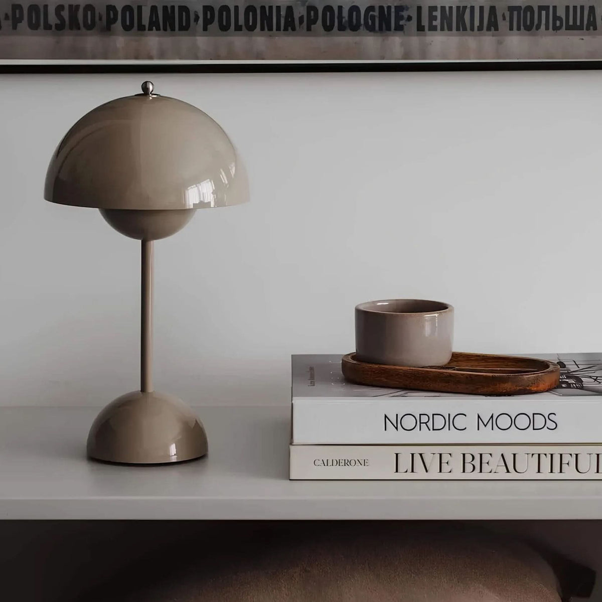 SHROOMELIX – LED-bordlampe formet som en svamp med blødt og justerbart lys