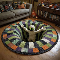 VOIDSPIRA - Alfombra de Halloween 3D con vórtice y profundidad espeluznante