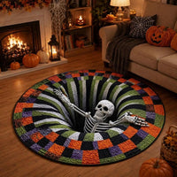 VOIDSPIRA - Alfombra de Halloween 3D con vórtice y profundidad espeluznante