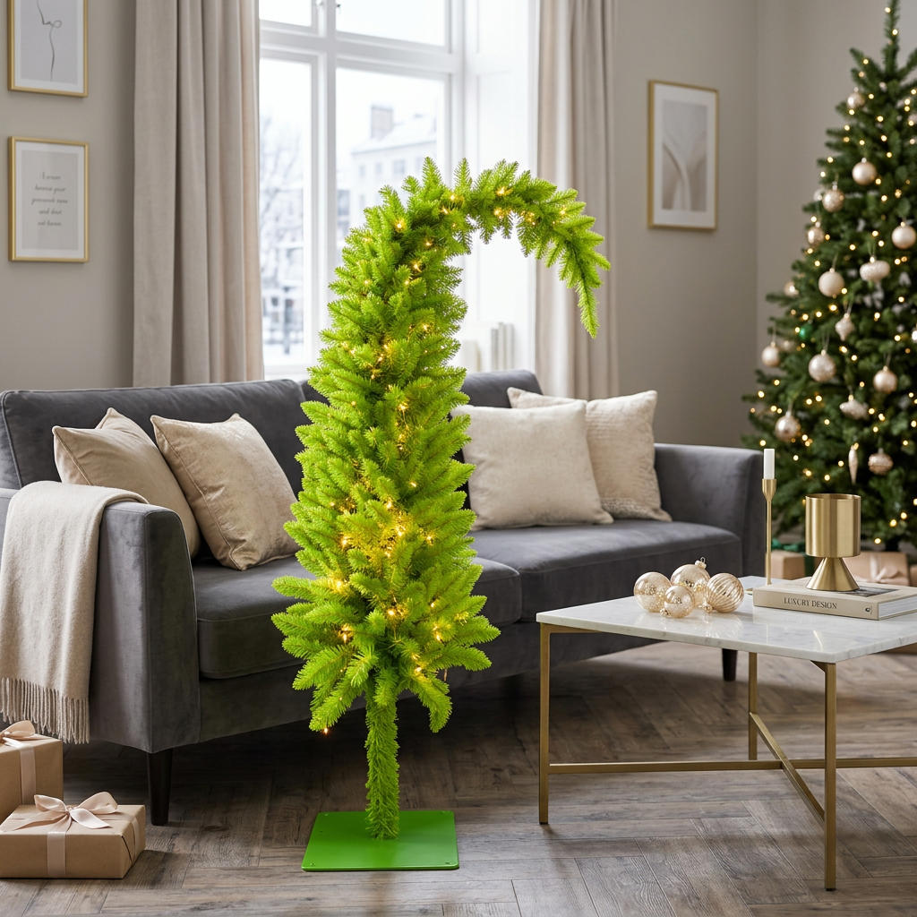 Modern Christmas living room