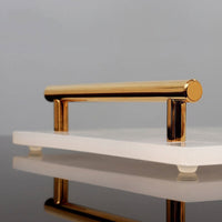 VANITYCREST – Decorative Cup with Golden Accent for Modern Bathrooms