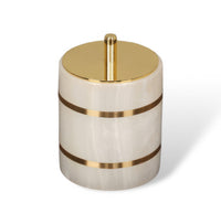 VANITYCREST – Decorative Cup with Golden Accent for Modern Bathrooms