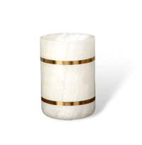 VANITYCREST – Decorative Cup with Golden Accent for Modern Bathrooms