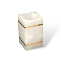 VANITYCREST – Decorative Cup with Golden Accent for Modern Bathrooms