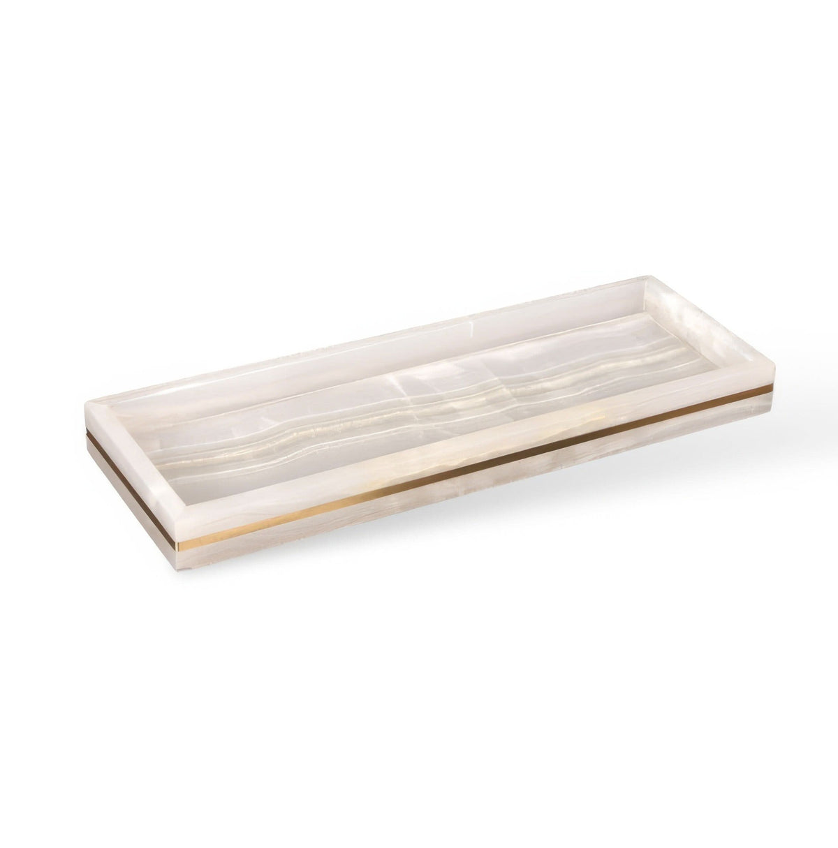 VANITYCREST – Decorative Cup with Golden Accent for Modern Bathrooms