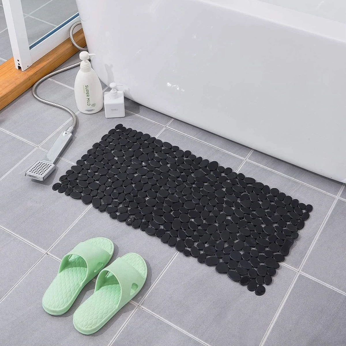 ZENSTONEA – Textured Bathroom Mat for Soothing Foot Comfort
