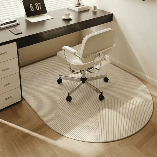 FLORENIA – Geometric Office Chair Mat for Stylish Workspace Coverage