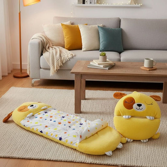 SNUGGLEBUDDY – Sacco a pelo giocattolo 2-in-1 per bambini