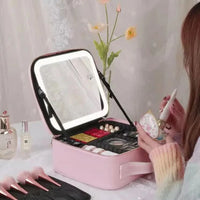 GLOWTOTE – Neceser cosmético con espejo LED para organizar tus productos de belleza