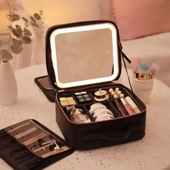 GLOWTOTE – Neceser cosmético con espejo LED para organizar tus productos de belleza