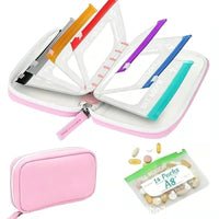 DOSEPACK – Set de pochettes organisatrices pour médicaments, idéal pour voyager et faire ses bagages facilement