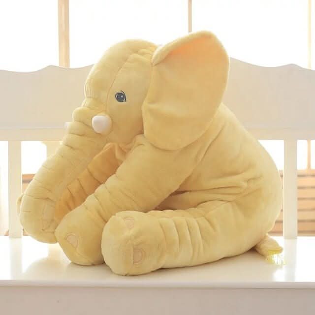 SOFTUSK - Plush elephant cushion designed for cozy comfort and decorative relaxation