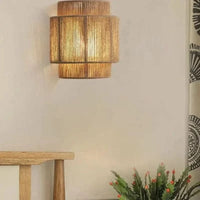 RATTIVA – Woven Wall Lamp with Soft Ambient Lighting