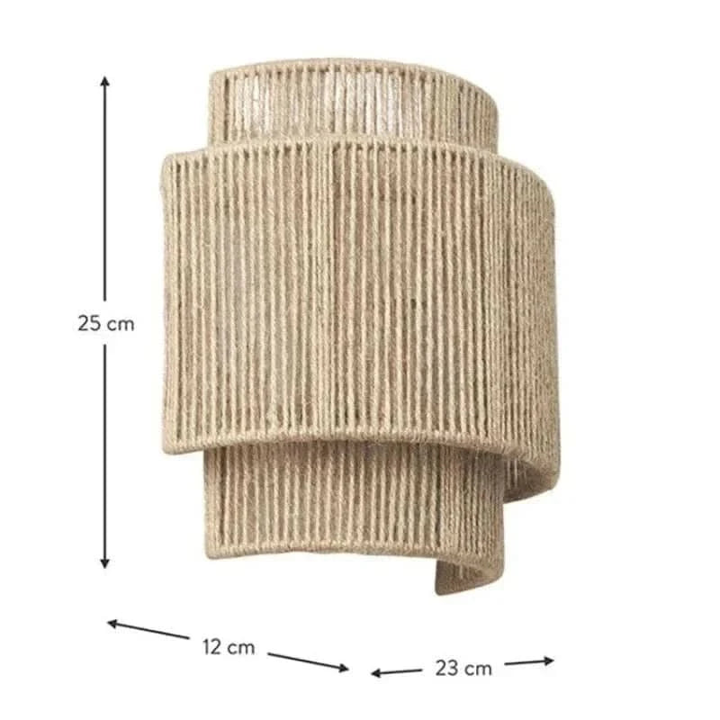 RATTIVA – Woven Wall Lamp with Soft Ambient Lighting