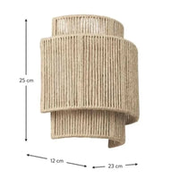 RATTIVA – Woven Wall Lamp with Soft Ambient Lighting