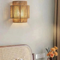 RATTIVA – Woven Wall Lamp with Soft Ambient Lighting