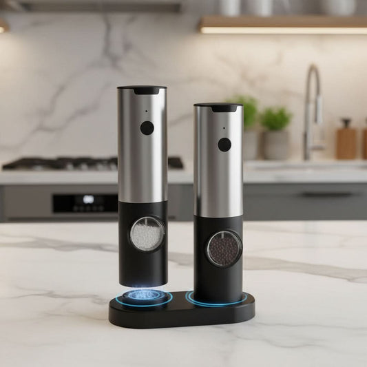 GRINDORA – Rechargeable Electric Salt and Pepper Mill Set