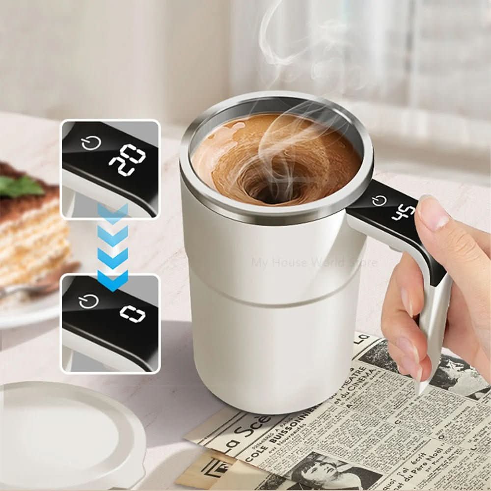 MUGWHIRL – Self-Stirring Coffee Mug for Convenient Drink Mixing