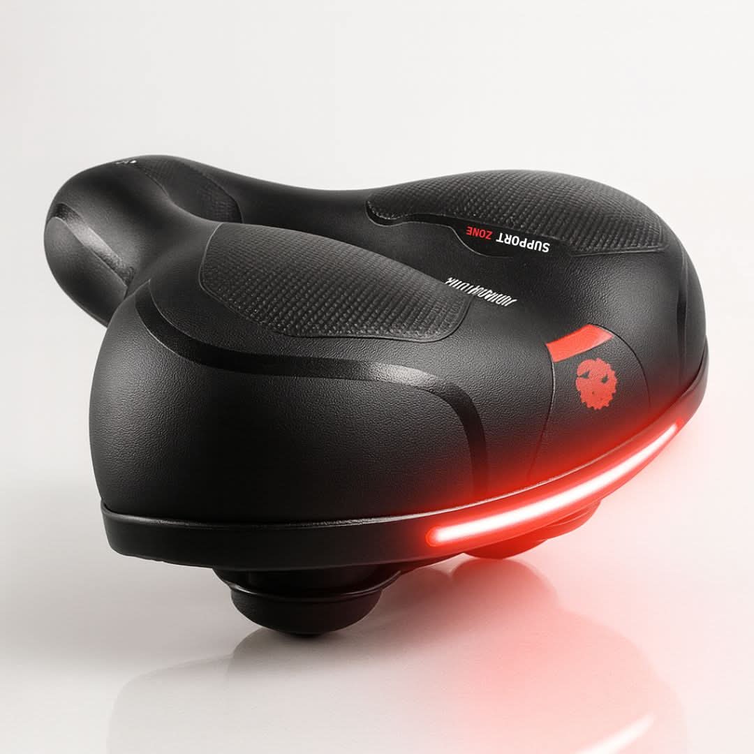 CYCLORELAX – Sella da bicicletta ergonomica con sospensioni per comfort da touring