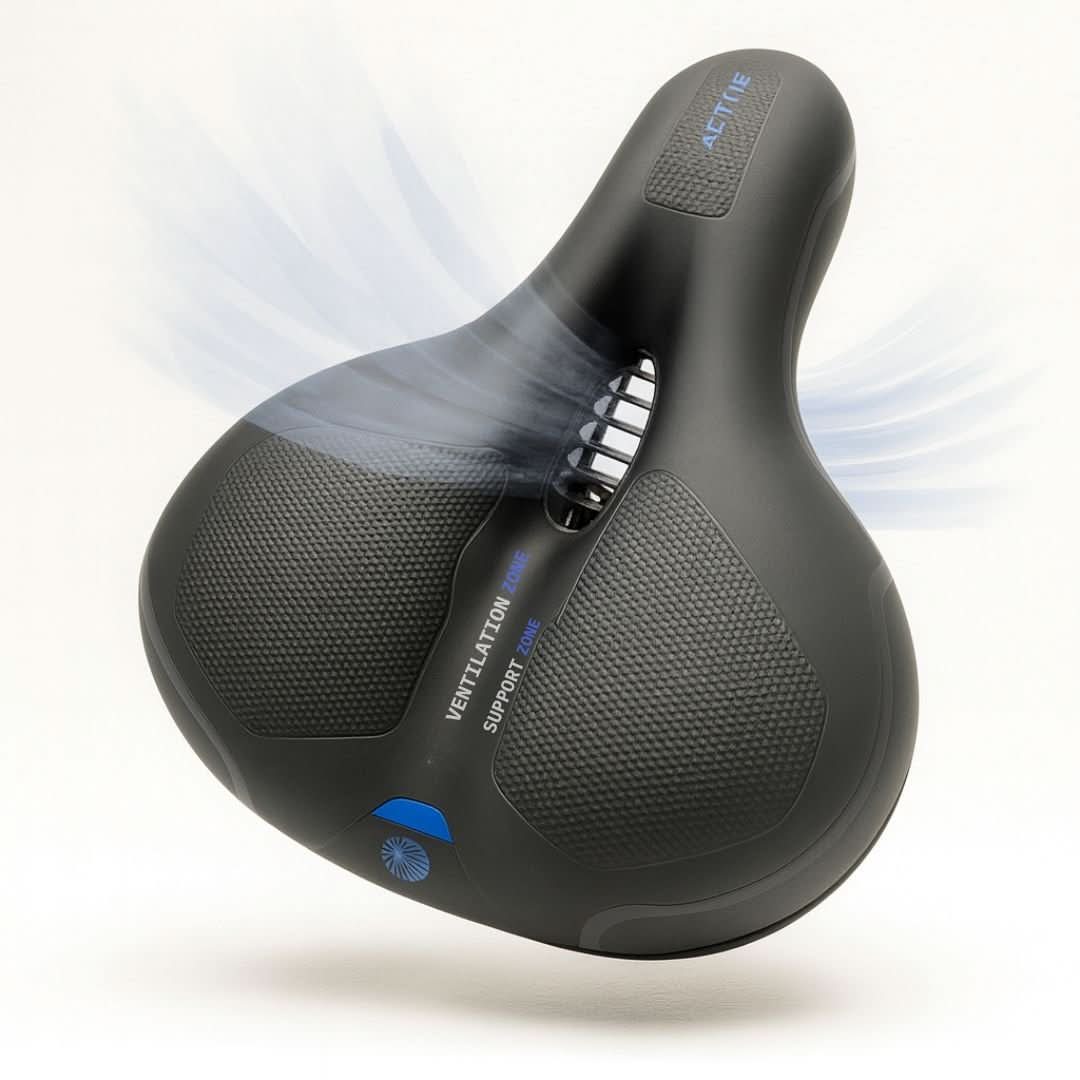 CYCLORELAX – Sella da bicicletta ergonomica con sospensioni per comfort da touring
