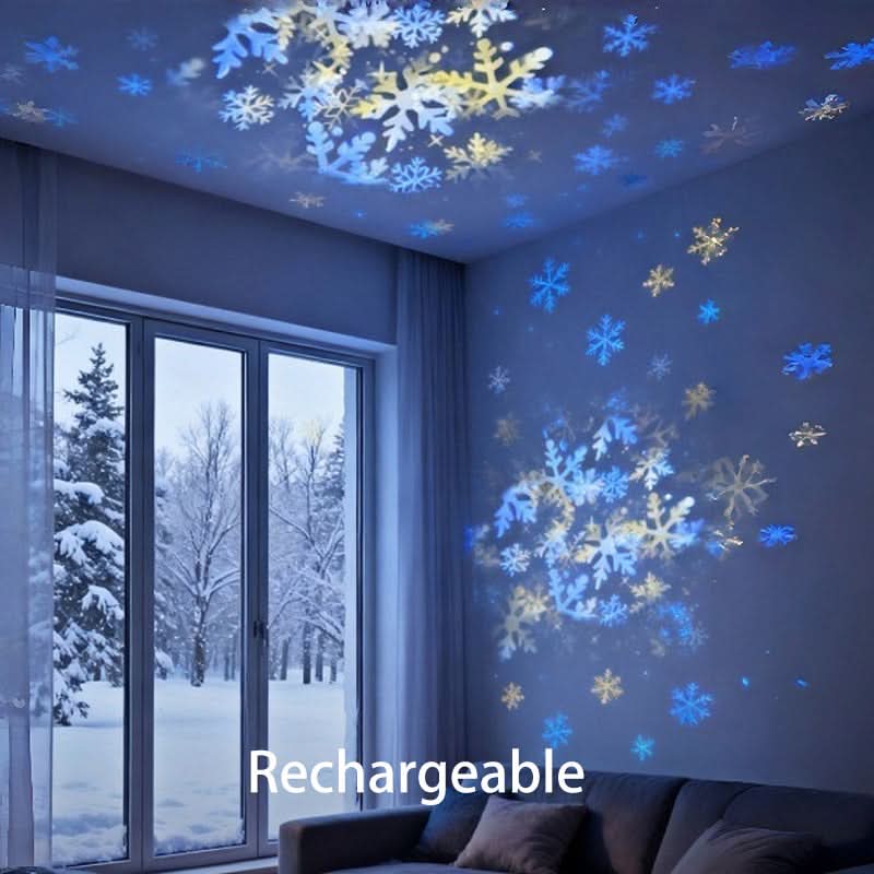 LUMIVORTEX – Rotating LED Projector Light for Immersive Room Ambiance