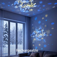 LUMIVORTEX – Rotating LED Projector Light for Immersive Room Ambiance