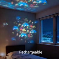 LUMIVORTEX – Rotating LED Projector Light for Immersive Room Ambiance