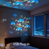 LUMIVORTEX – Rotating LED Projector Light for Immersive Room Ambiance