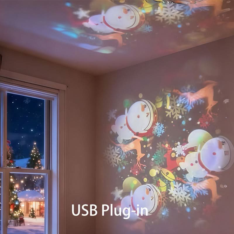LUMIVORTEX – Rotating LED Projector Light for Immersive Room Ambiance