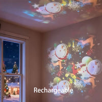 LUMIVORTEX – Rotating LED Projector Light for Immersive Room Ambiance