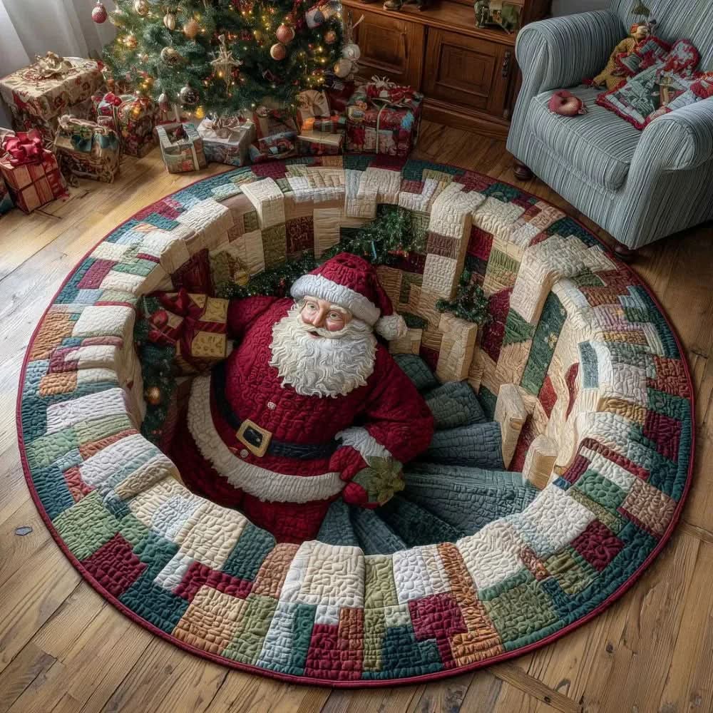 YULENORA – 3D Christmas Statement Rug for Magical Holiday Styling