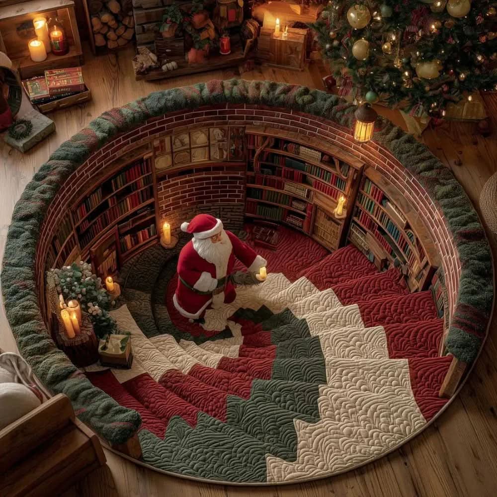 YULENORA – 3D Christmas Statement Rug for Magical Holiday Styling