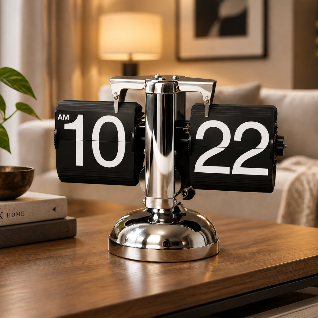 Reloj de solapa TICKMUSE - pieza destacada para una decoración interior artística