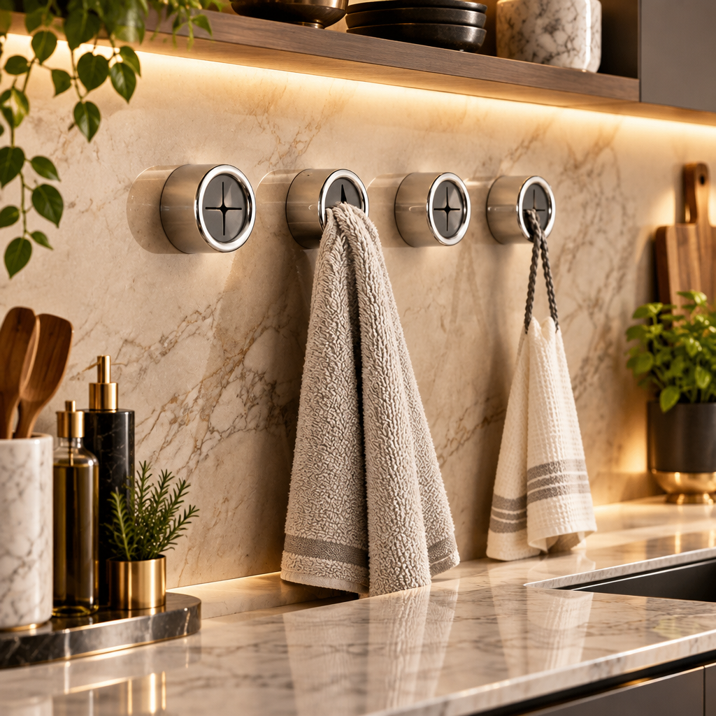 TOWELKEEP – Wandmontierte Handtuchclips für mühelose Ordnung