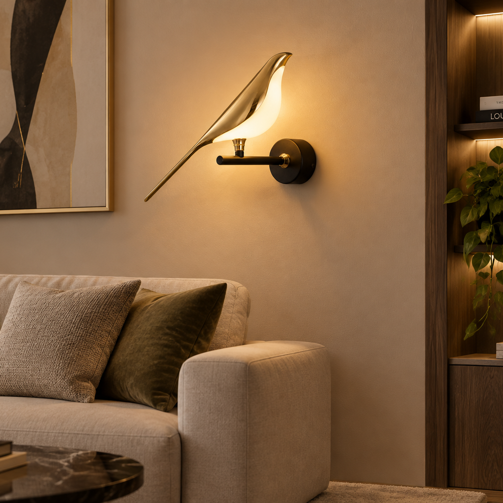 WINGORA – Lámpara de pared LED Magpie para una iluminación decorativa elegante